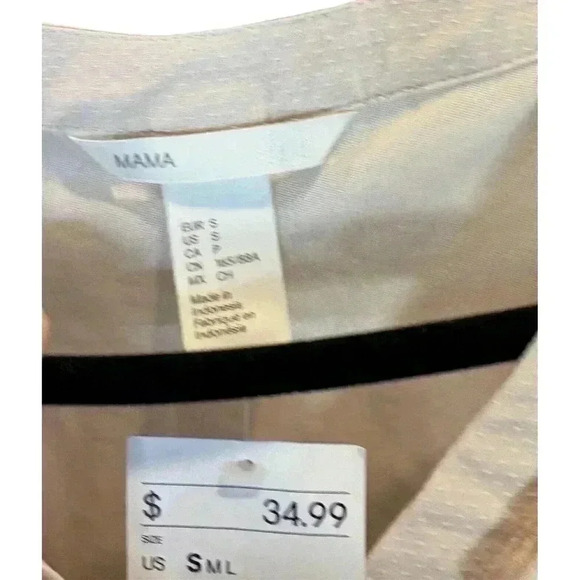 H&M Mama NWT Maternity Dress V-Neck Boho With Ruffle Detail. Size Small - Picture 6 of 10